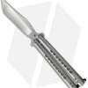 Chuck Gedraitis Custom Balisong #147 Butterfly Knife Titanium (4.25" Satin)