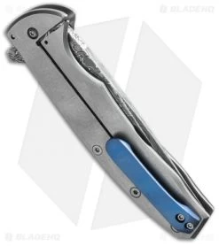 Chuck Gedraitis Slim Rude Boy Flipper Knife Ti/CF (3.25" Damascus) 5 Chuck Gedraitis Slim Rude Boy Flipper Knife Ti/CF (3.25" Damascus) -Knife Shop cjg slim rude boy flipper ti cf side cm