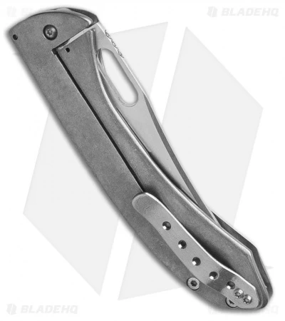 Chuck Gedraitis Toucan Frame Lock Knife Titanium (3.375" Satin) 2 Chuck Gedraitis Toucan Frame Lock Knife Titanium (3.375" Satin) - Image 2