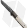 Chuck Gedraitis Yakuza Liner Lock Knife Zirconium/Micarta (3.75" Damascus)