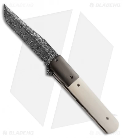 Chuck Gedraitis Yakuza Liner Lock Knife Zirconium/Micarta (3.75" Damascus) 1 Chuck Gedraitis Yakuza Liner Lock Knife Zirconium/Micarta (3.75" Damascus)