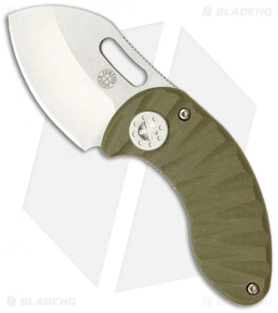 Curtiss Custom Knives Nano Framelock Folder Knife W/ Green G10 (1.75" Plain) 1 Curtiss Custom Knives Nano Framelock Folder Knife W/ Green G10 (1.75" Plain)