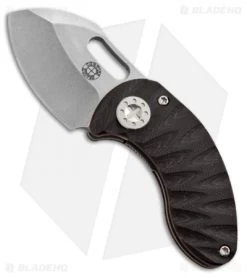 Curtiss Custom Nano Linerlock Folder Knife Red/Black G10 (1.875" Stonewash)