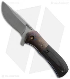 Doc Shiffer Custom Mini Recon Flipper Knife Moku-Ti (3" Plain)