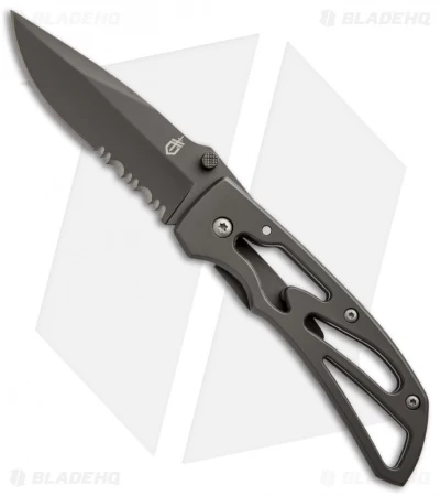 Gerber Powerframe Clip Point Frame Lock Knife (3" Gray Serr) 22-41964 1 Gerber Powerframe Clip Point Frame Lock Knife (3" Gray Serr) 22-41964