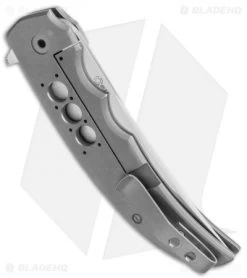 Jason Clark Custom Persian Flipper Knife Carbon Fiber / Mokume (3.75" Satin) -Knife Shop jc persian cf mokume side