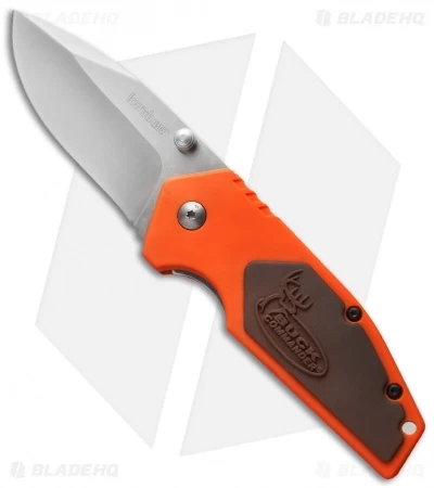 Kershaw Buck Commander Half-Ton Knife Orange/Brown (2.5" Satin) 1445ORBC 1 Kershaw Buck Commander Half-Ton Knife Orange/Brown (2.5" Satin) 1445ORBC
