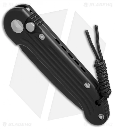 Microtech LUDT Automatic Knife Black (3.4" Black Serr) 135-2 2 Microtech LUDT Automatic Knife Black (3.4" Black Serr) 135-2 - Image 2