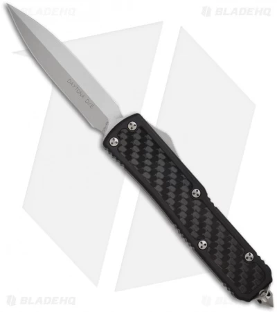 Microtech Daytona D/A OTF D/E Knife W/ Carbon Fiber (3.25" Bead Plain) 126-7 1 Microtech Daytona D/A OTF D/E Knife W/ Carbon Fiber (3.25" Bead Plain) 126-7