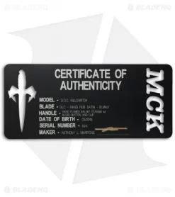 Marfione Custom DOC Killswitch Automatic Knife Flame Ti (3.75" DLC Satin) VAR. 4 5 Marfione Custom DOC Killswitch Automatic Knife Flame Ti (3.75" DLC Satin) VAR. 4 -Knife Shop microtech doc killswitch dlc hand rub satin flamed ti cert cm