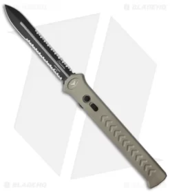 Paragon Estiletto Gray OTF Automatic Knife (5.25" 2x Serr)