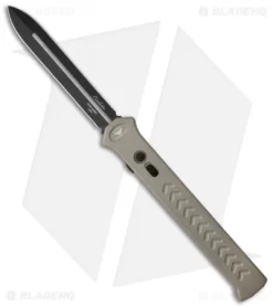 Paragon Estiletto Gray OTF Automatic Knife (5.25" Black Plain)