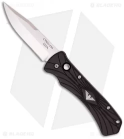 Paragon Mini ERT Black Automatic Knife (2.75" Satin Plain)