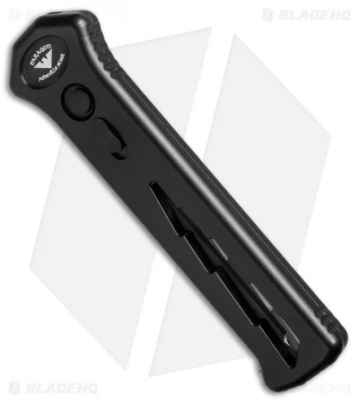 Paragon Para X OTF Automatic Knife Black Bolt (3.5" Black Serr) 2 Paragon Para X OTF Automatic Knife Black Bolt (3.5" Black Serr) - Image 2