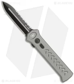 Paragon PARA-X Grey OTF Automatic Knife (3.5" Black Serr)