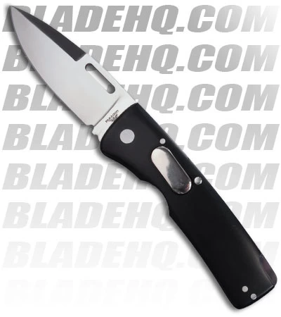 Blackie Collins Paragon D/A Automatic Folder Knife W/ Micarta (Satin PLN) 011BM 1 Blackie Collins Paragon D/A Automatic Folder Knife W/ Micarta (Satin PLN) 011BM