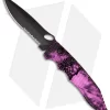 Piranha Predator Automatic Knife Plum Tactical (4.1" Black Serr)
