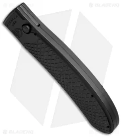 Piranha Toxin Automatic Knife Black (3.75" Black Serr) -Knife Shop piranha toxin black tactical ser bottom cm