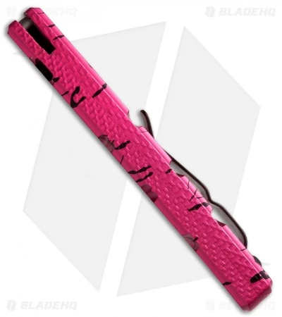 Piranha Virus Automatic Knife Pink Tactical (3.25" Black) 4 Piranha Virus Automatic Knife Pink Tactical (3.25" Black) - Image 4