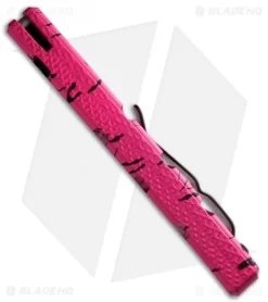 Piranha Virus Automatic Knife Pink (3.25" Mirror) -Knife Shop piranha virus pink tactical spine