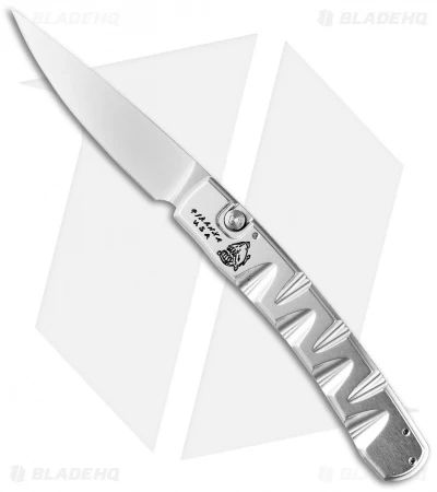 Piranha Virus Automatic Knife Silver (3.25" Mirror) 1 Piranha Virus Automatic Knife Silver (3.25" Mirror)
