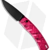 Piranha X Automatic Knife Pink Tactical (3.3" Black)