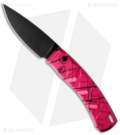 Piranha X Automatic Knife Pink Tactical (3.3" Black)