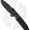 Pro-Tech Les George Rockeye Automatic Knife Knurled (3.375" Black) CPM-D2