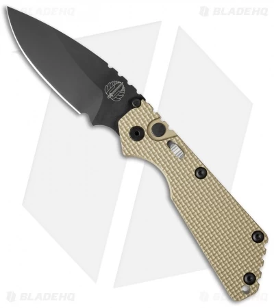 Strider + Pro-Tech SnG Automatic Knife Desert Tan Knurled W/Safety (3.5" Black) 1 Strider + Pro-Tech SnG Automatic Knife Desert Tan Knurled W/Safety (3.5" Black)