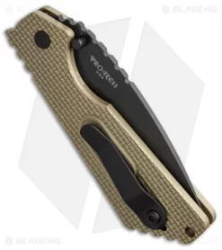 Strider + Pro-Tech SnG Automatic Knife Desert Tan Knurled W/Safety (3.5" Black) 5 Strider + Pro-Tech SnG Automatic Knife Desert Tan Knurled W/Safety (3.5" Black) -Knife Shop protech strider 2432 side cm