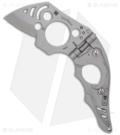 Spyderco Bi-Fold Auto Folding Knife (Bead Blast PLN) C108P 1 Spyderco Bi-Fold Auto Folding Knife (Bead Blast PLN) C108P