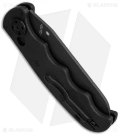 Spyderco Autonomy Automatic Knife (3.75" Black Serr) C165GSBBK 5 Spyderco Autonomy Automatic Knife (3.75" Black Serr) C165GSBBK -Knife Shop spyderco autonomy c165gsbbk side cm