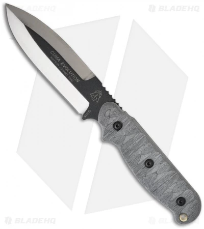 TOPS Knives Cuma Evolution Knife (4.625" Black) CUMA-01 1 TOPS Knives Cuma Evolution Knife (4.625" Black) CUMA-01