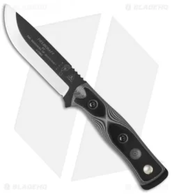 TOPS Knives BOB Brothers Of Bushcraft Fieldcraft Knife Black/White G-10 (4.625")