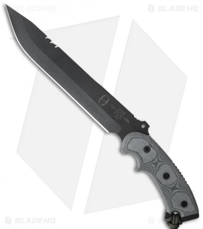 TOPS Knives Ron Hood Anaconda Black Micarta Fixed Blade Knife (9.5" Black) 1 TOPS Knives Ron Hood Anaconda Black Micarta Fixed Blade Knife (9.5" Black)