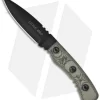 TOPS Knives Little Bro Knife Fixed Blade (3" Black Plain) LBRO-01