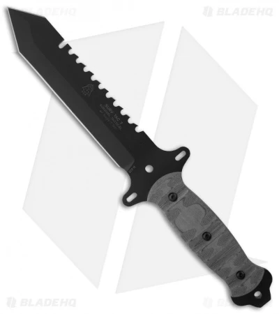 Tops Knives Survival Tactical 7 Knife W/ RMT Micarta (7" Black) SURV-TAC 7 RMT 1 Tops Knives Survival Tactical 7 Knife W/ RMT Micarta (7" Black) SURV-TAC 7 RMT