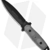 TOPS Knives Rangers Edge D/E Fixed Blade Knife W/ Micarta (Black SER) RE3010