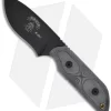 TOPS Knives Strikar XL Hunter's Point Knife Micarta (4" Black) STXL03-HP